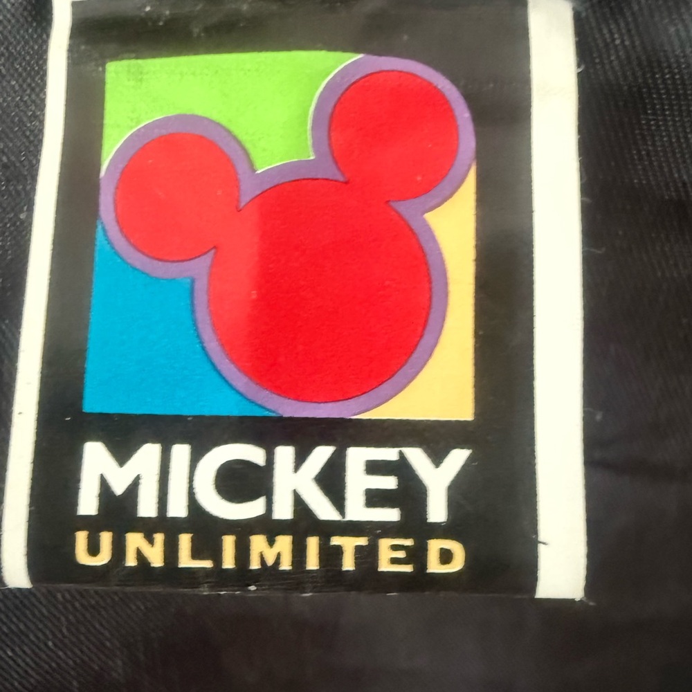 Disney Black Suede Mickey Mouse Button Front Vest - Picture 3 of 5